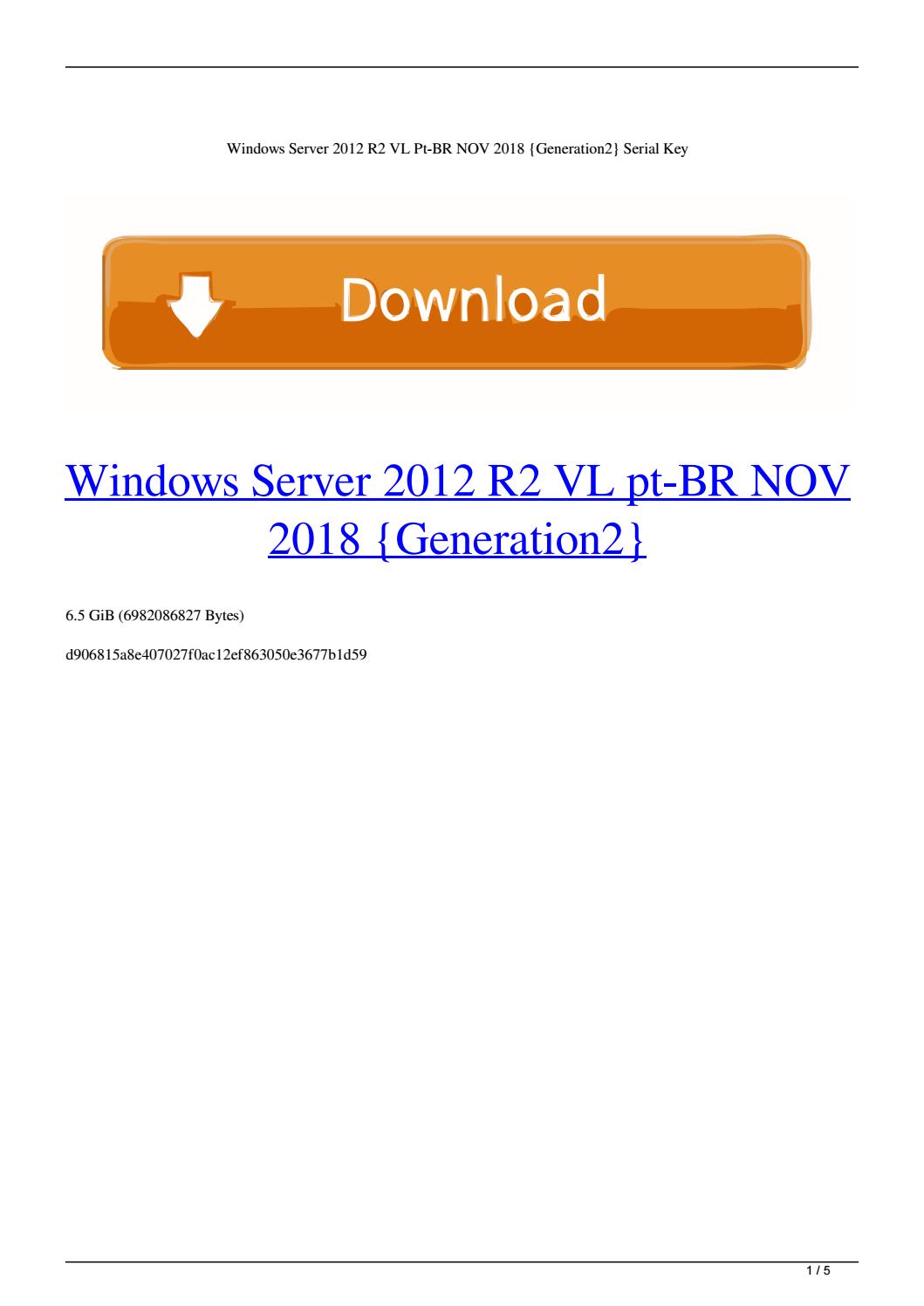 Server 2008 r2 64 bit